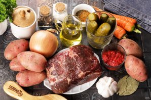 Азу по-татарски в мультиварке - фото шаг 1