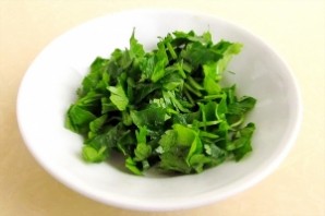 Крабовый салат с зеленым луком - фото шаг 8
