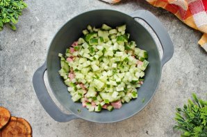 Окрошка со свеклой - фото шаг 6