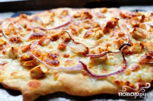 Пицца с курицей и сыром - фото шаг 20