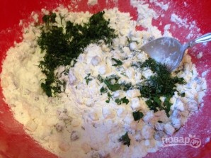 Грибные маффины с сыром и зеленью - фото шаг 7