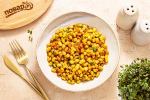 Фасоль с луком - фото шаг 10