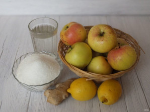 Яблочное варенье с имбирем и лимоном - фото шаг 1