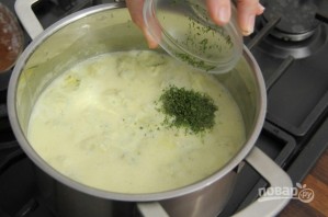 Сырный суп с клецками - фото шаг 11