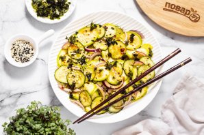 Азиатский салат из кабачка - фото шаг 10