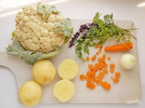 Вегетарианский суп из цветной капусты - фото шаг 2
