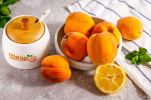 Варенье из персиков с мятой - фото шаг 1