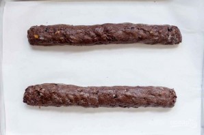 Шоколадные бискотти с клюквой и фисташками - фото шаг 4
