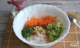 Салат "Фунчоза с овощами" - фото шаг 6