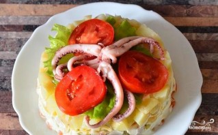 Салат из осьминогов и кальмаров - фото шаг 4