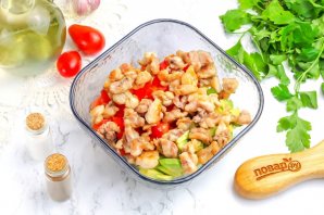 Брускетта с курицей - фото шаг 7