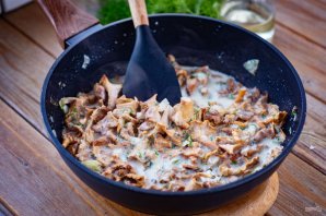 Лисички со сливками - фото шаг 12