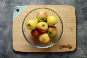 Моченые яблоки с медом и горчицей - фото шаг 2