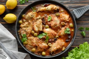 Курица по-средиземноморски с оливками - фото шаг 12