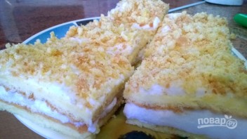 Лимонное пирожное с белковым кремом - фото шаг 5