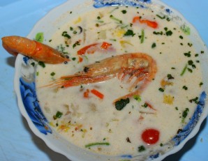 Белый суп с морепродуктами - фото шаг 9