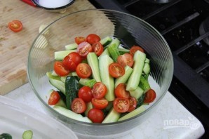 Летний овощной салат - фото шаг 4