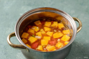 Суп из тыквы и шпината - фото шаг 4