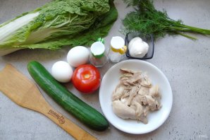 Салат куриный с пекинской капустой - фото шаг 1