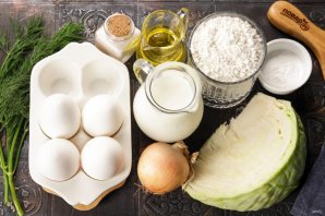 Быстрый капустный пирог