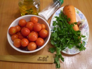 Помидоры с морковкой и чесноком - фото шаг 1