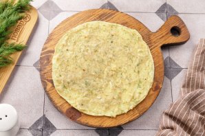 Блинчики из кабачков с курицей - фото шаг 12