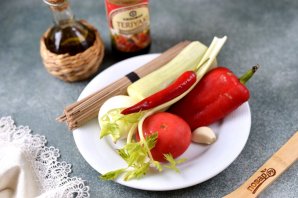 Гречневая лапша с овощами и соусом терияки - фото шаг 1
