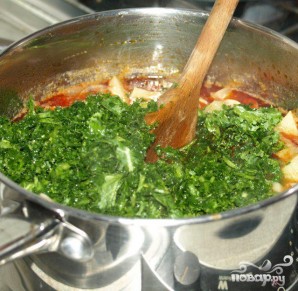 Суп с капустой и колбаской чоризо - фото шаг 4