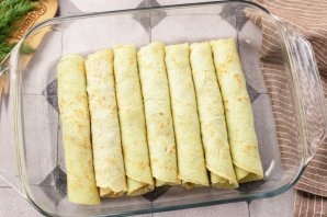 Блинчики из кабачков с курицей - фото шаг 15