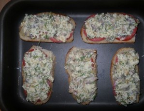 Бутерброды с шампиньонами - фото шаг 4
