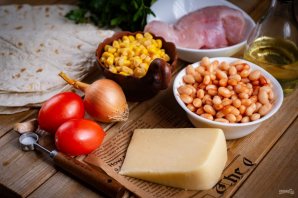 Буррито поджаренный на сковороде - фото шаг 1