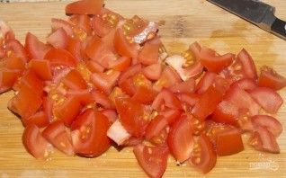 Овощной салат с креветками - фото шаг 3