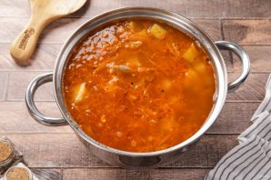 Кислые щи из квашеной капусты - фото шаг 14