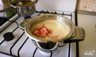 Кукурузный суп с креветками - фото шаг 8