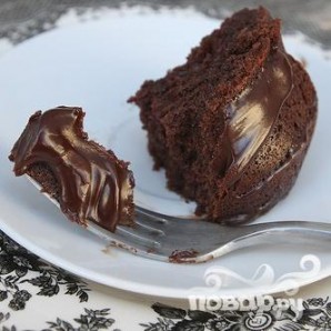 Шоколадный кекс со сливочной глазурью - фото шаг 8