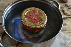 Закуска из помидоров с луком на зиму - фото шаг 4