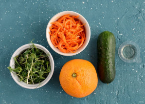 Салат с корейской морковью и апельсином - фото шаг 1
