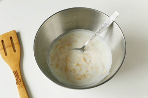 Пышки с сыром на сковороде - фото шаг 3
