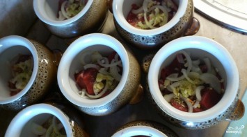Тыква с мясом в горшочках - фото шаг 3