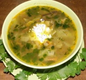 Грибной суп с капустой - фото шаг 6