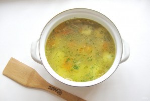 Овощной суп с сырными шариками - фото шаг 13