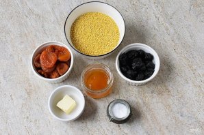 Постная пшенная каша с сухофруктами - фото шаг 1