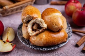 Печеные пирожки с яблоками - фото шаг 21