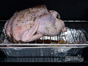 Цыпленок, фаршированный сухарями - фото шаг 5