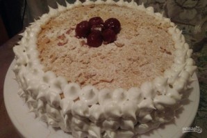 Бисквитный торт с вишнями - фото шаг 12