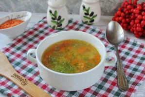 Суп с чечевицей и морковью - фото шаг 8