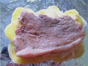 Мясо по-французски в фольге - фото шаг 7