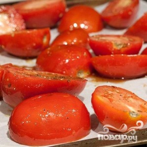 Суп с запеченным чесноком, помидорами и сыром - фото шаг 3