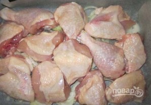 Курица в духовке под сливочным соусом - фото шаг 2