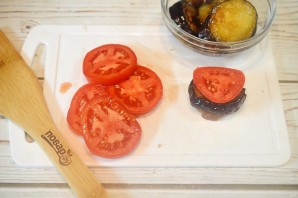 Маринованные баклажаны с моцарелой и томатами - фото шаг 8